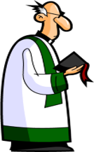 Cartoon priest