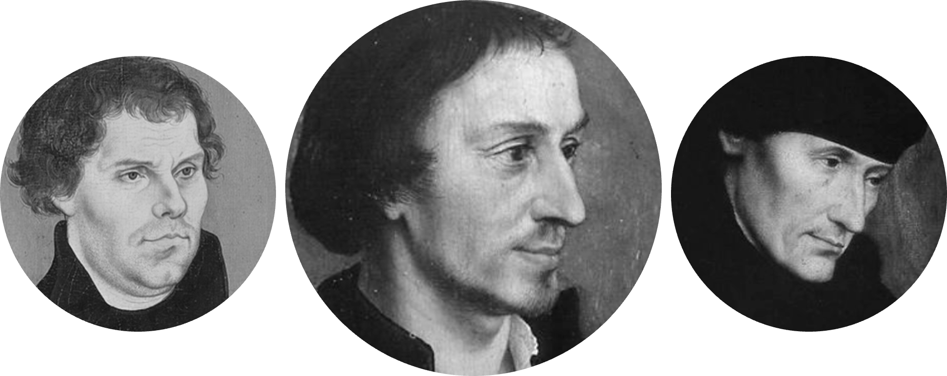 Luther, Melanchthon, Erasmus
