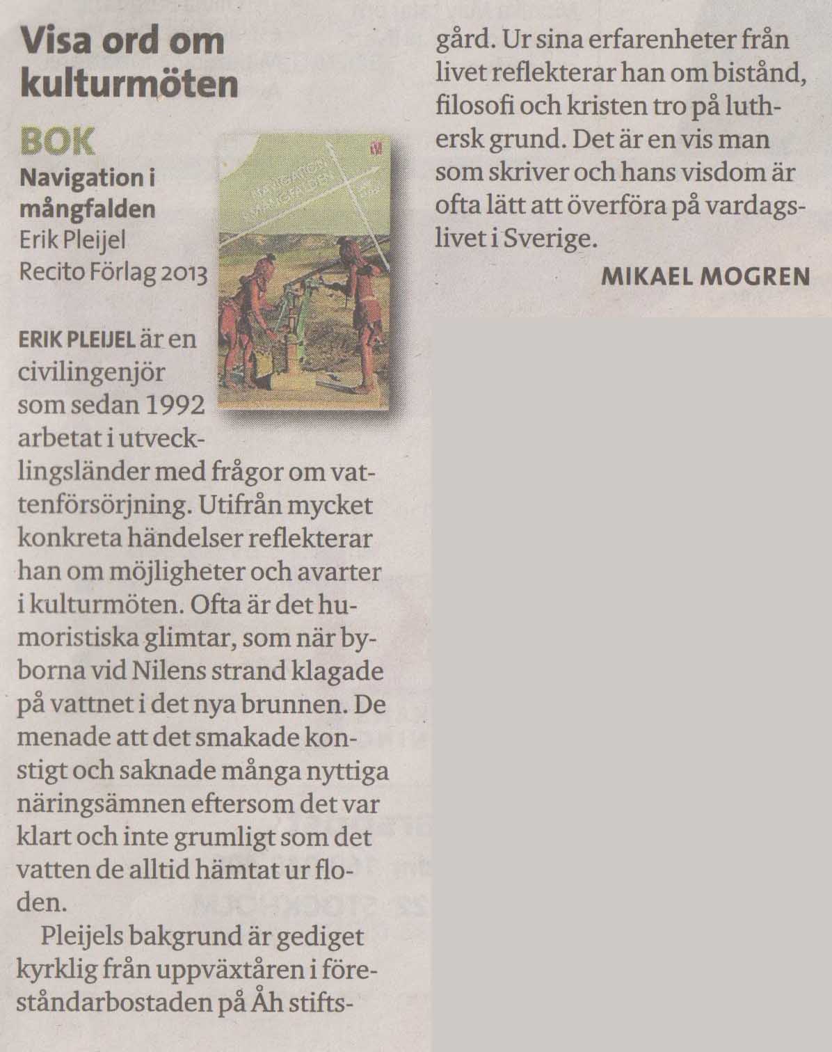 Recension av Mikael Mogren i Kyrkans Tidning